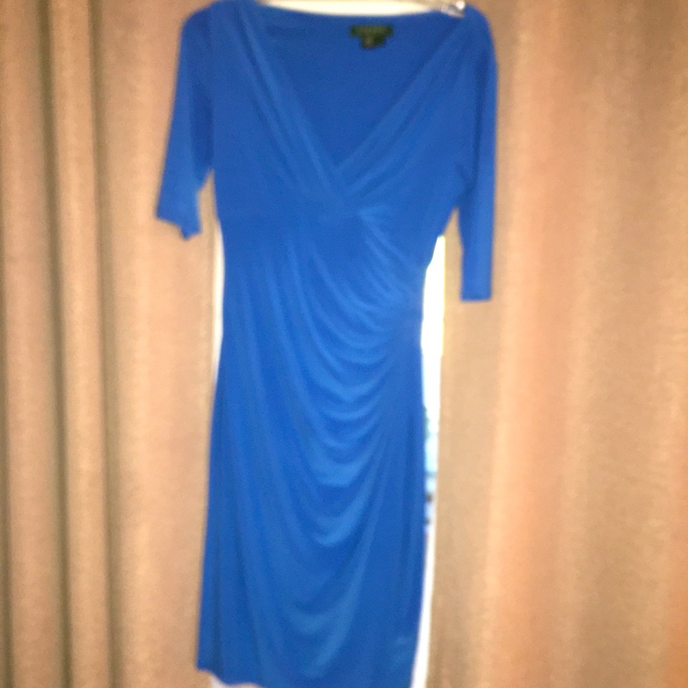 Bright blue Ralph Lauren dress
